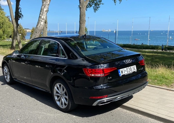 Audi A4 cena 115500 przebieg: 91150, rok produkcji 2019 z Gdynia małe 277